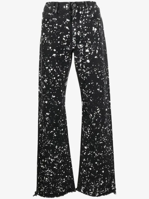 Off-White paint splatter print jeans