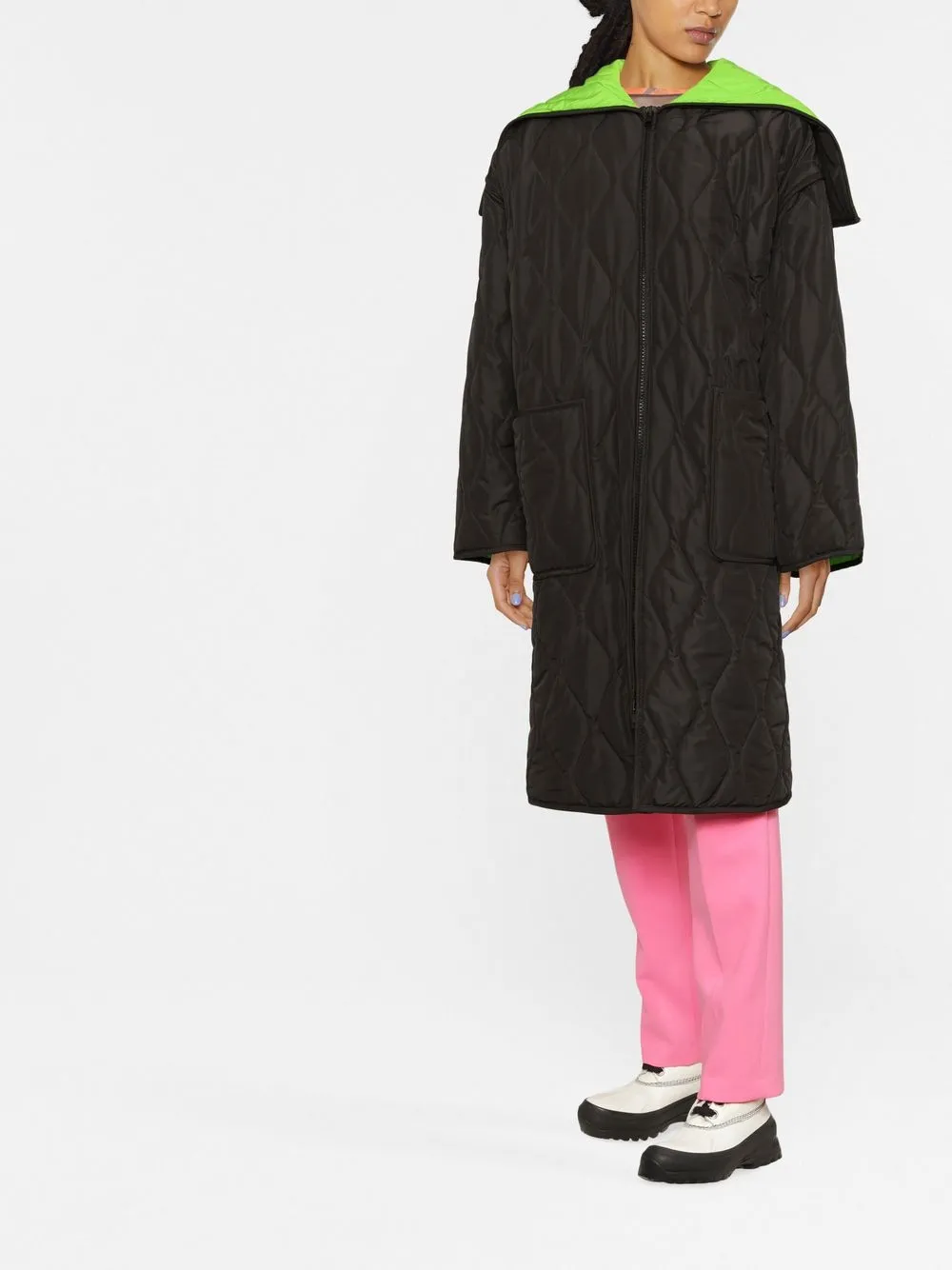 MSGM Gewatteerde jas - Zwart
