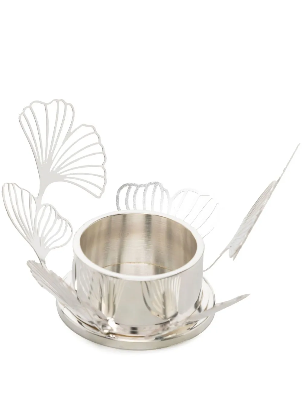 

Skultuna embellished candle holder - Silver