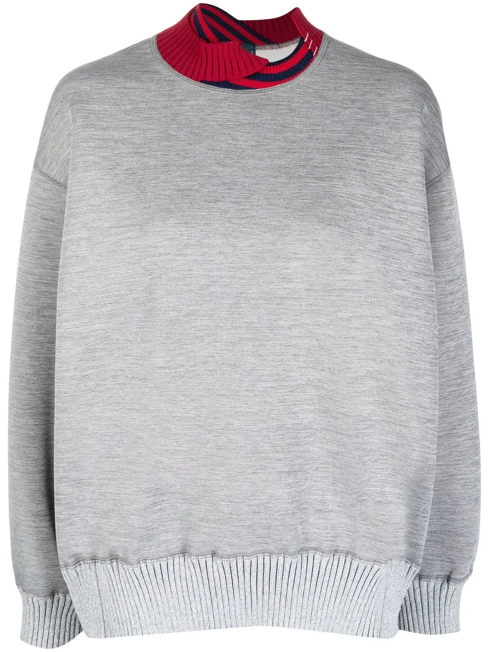 

Kolor round-neck long-sleeve sweatshirt - Grey