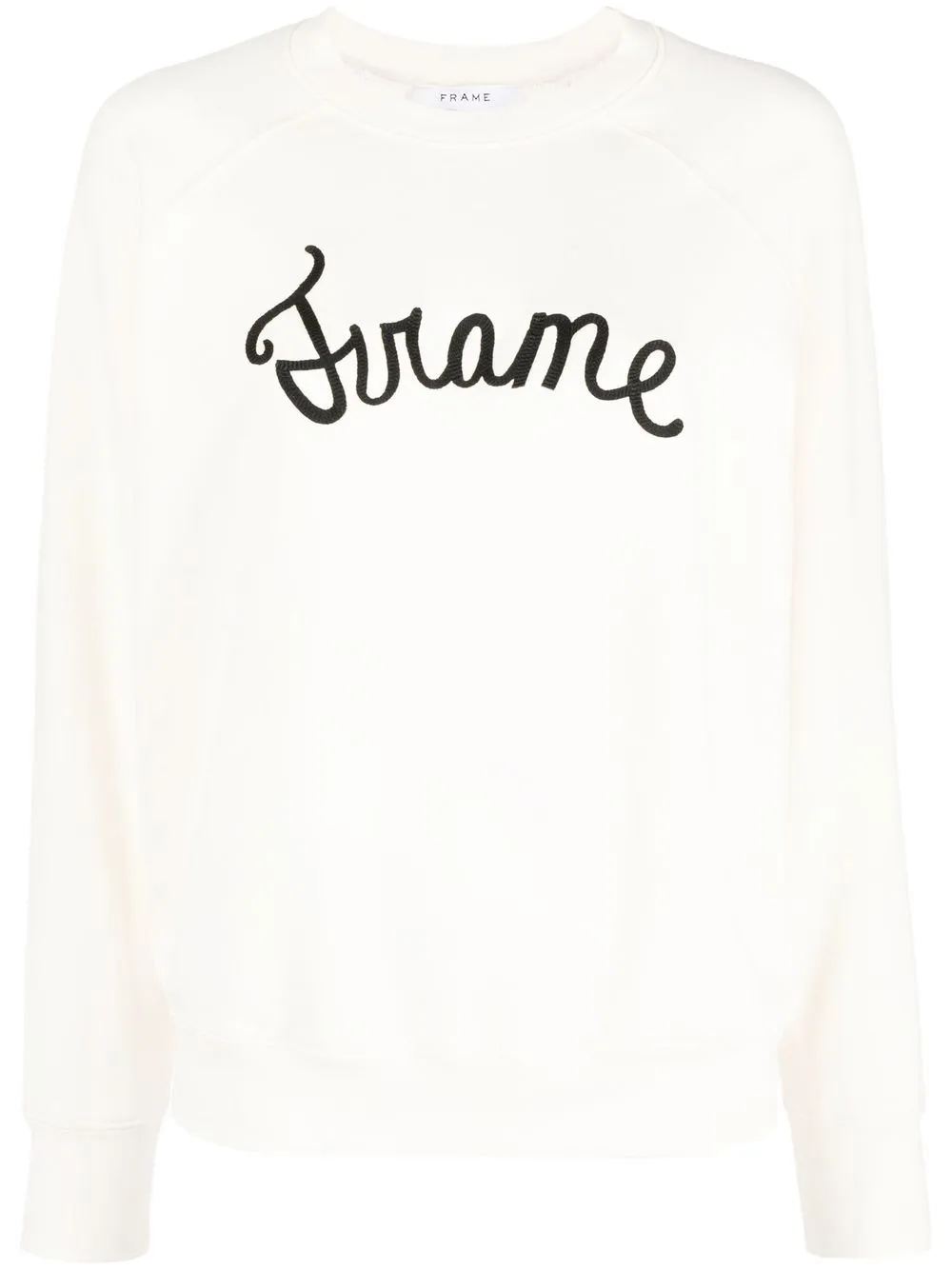 

FRAME logo-print long-sleeve sweatshirt - Neutrals