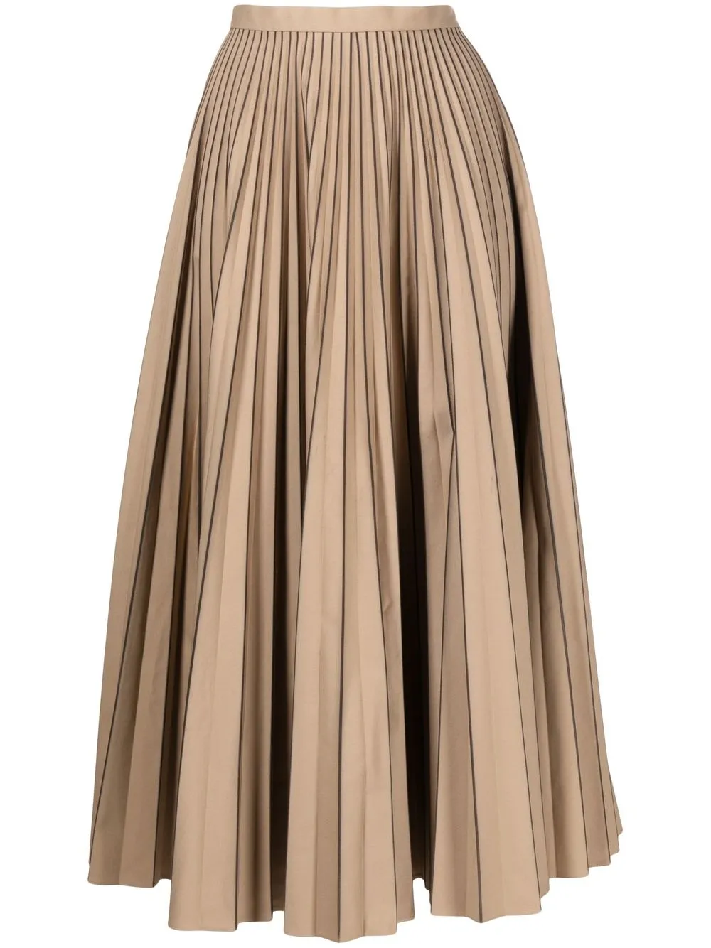 ERDEM PLEATED ANKLE-LENGTH SKIRT