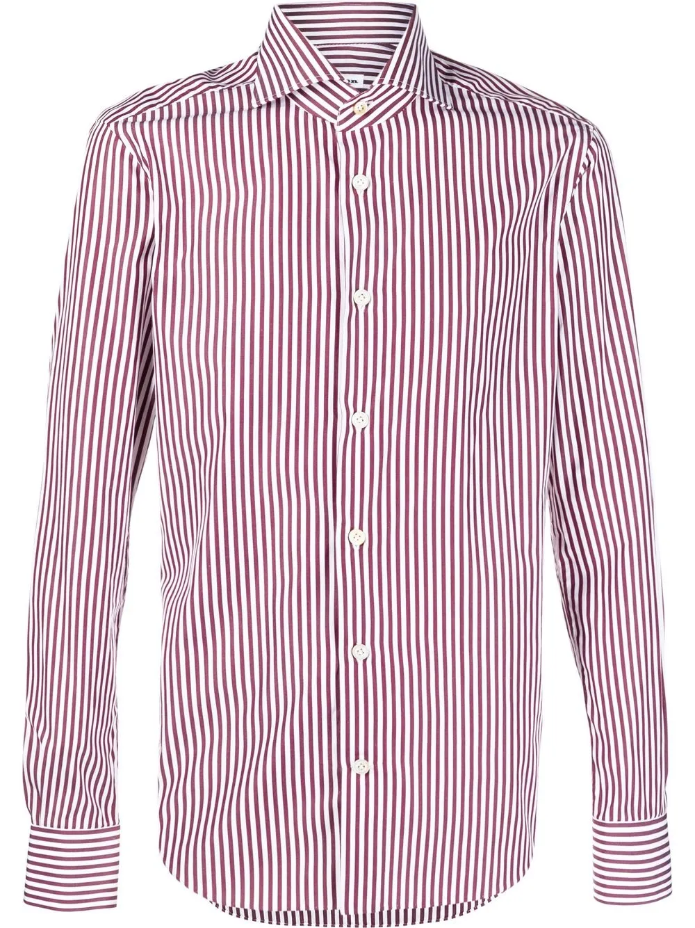 

Kiton camisa con rayas estampadas - Rojo