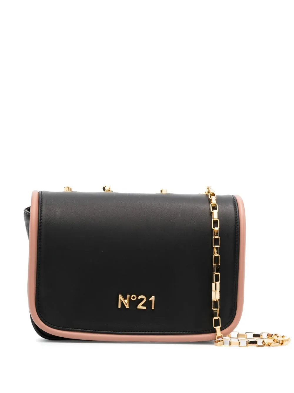 

Nº21 bolsa crossbody con placa del logo - Negro