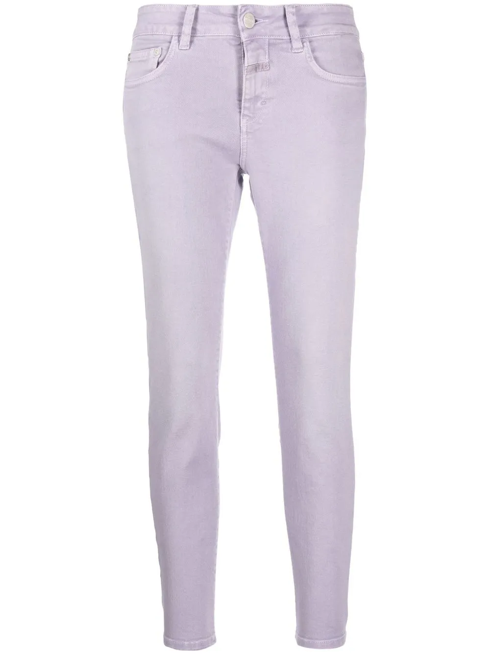 

Closed slim-cut cropped jeans - Purple