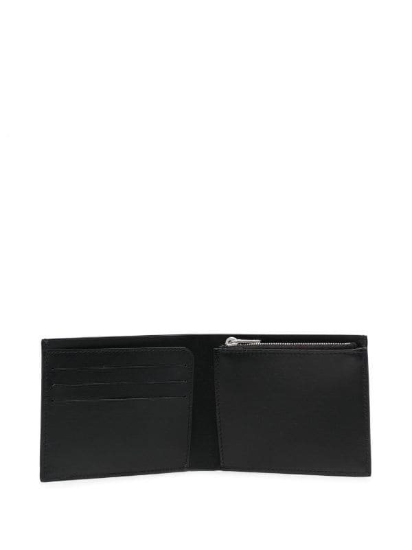 debossed-logo leather wallet