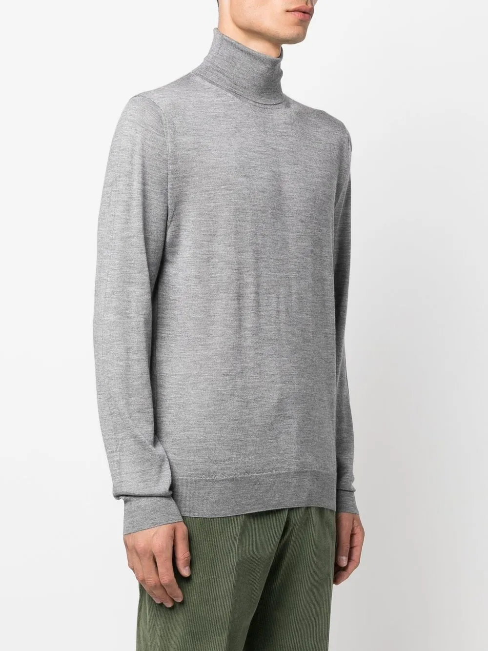  Fedeli High Neck Jumper - Grey 