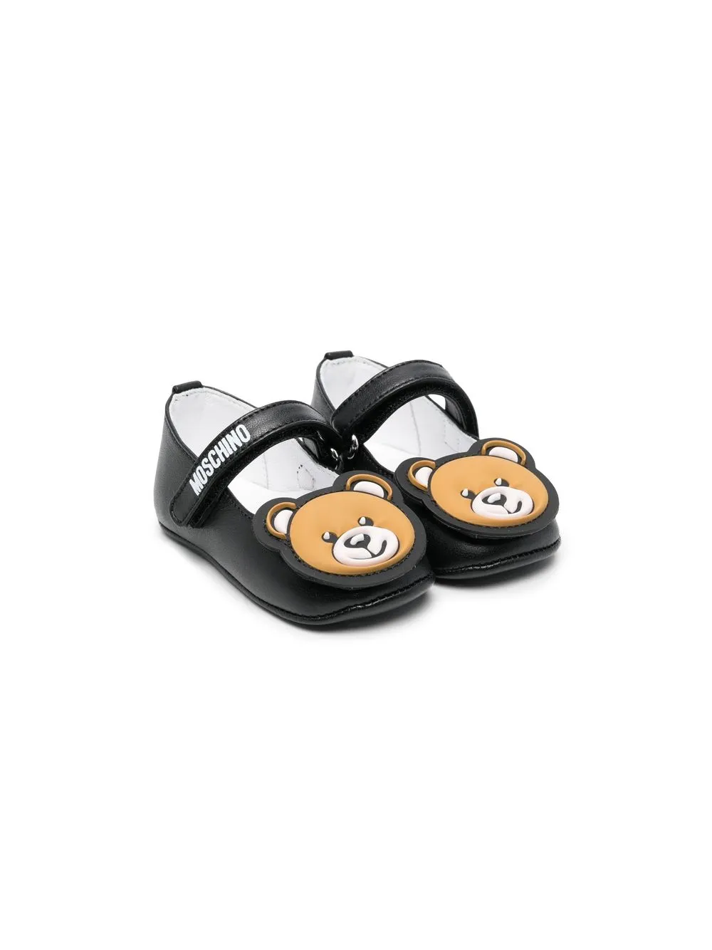 

Moschino Kids zapatos con logo estampado - Negro