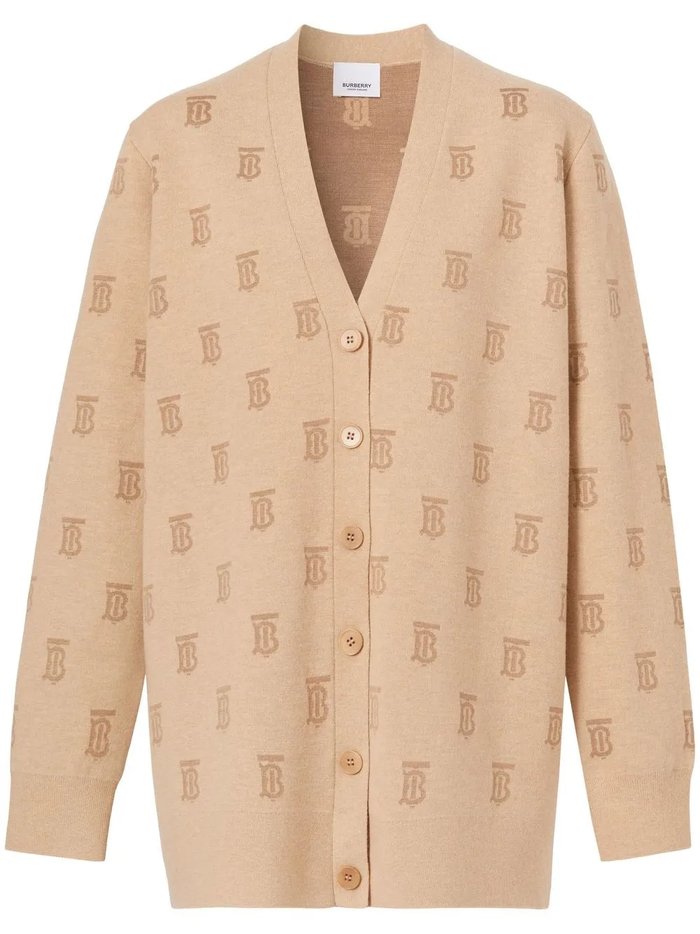 

Burberry monogram pattern cardigan - Neutrals