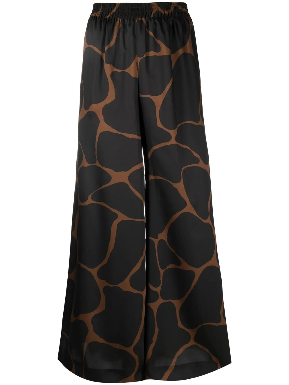 

Gianluca Capannolo pantalones palazzo con animal print - Negro