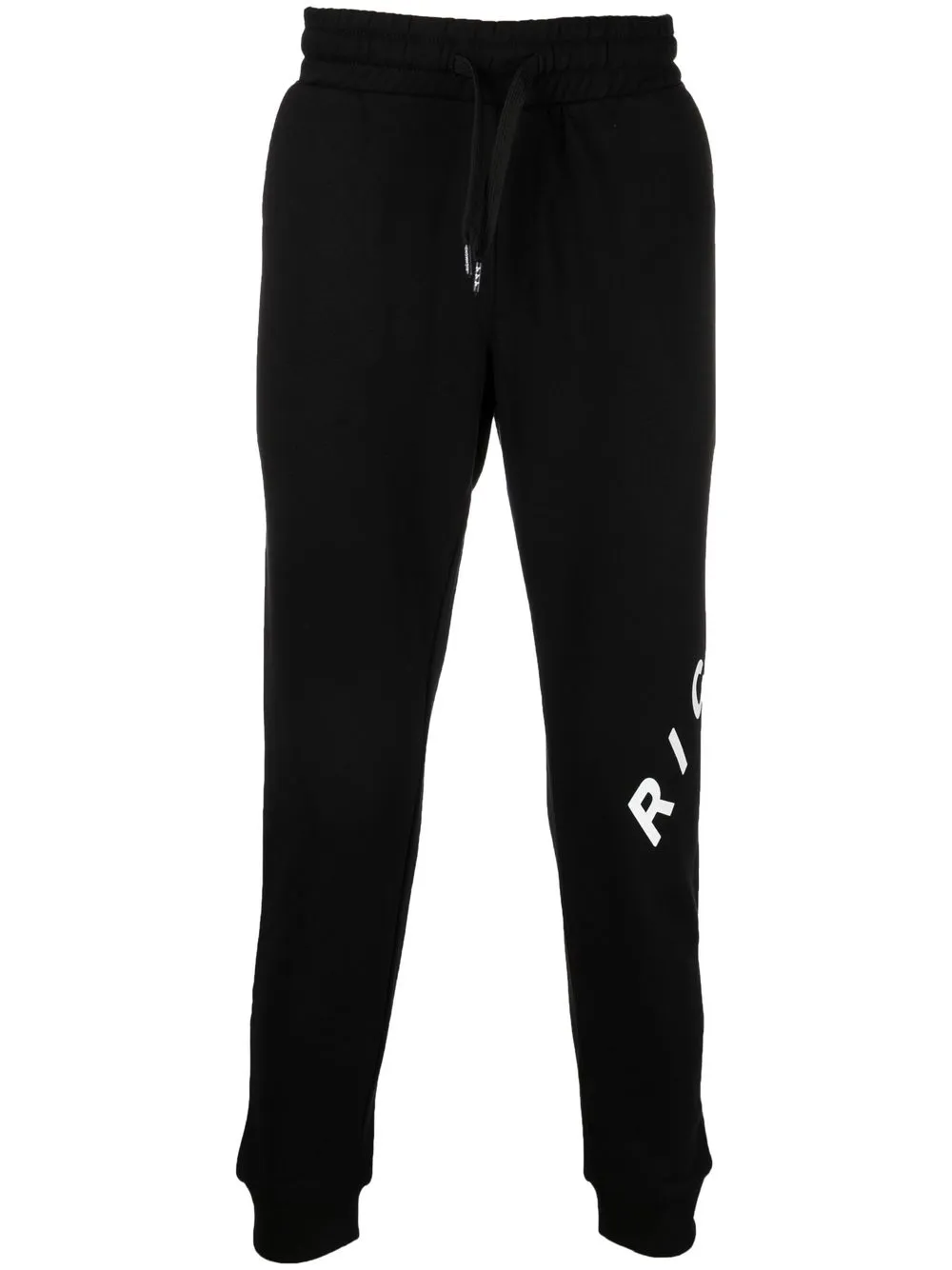 

John Richmond pants con logo estampado - Negro