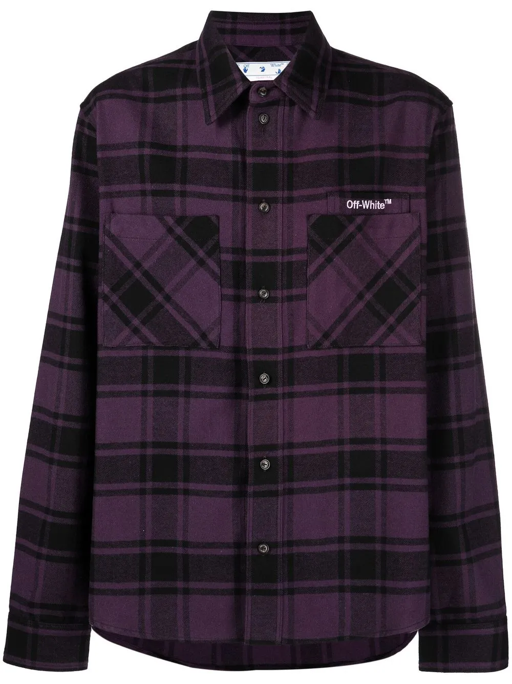 

Off-White camisa con botones - Morado