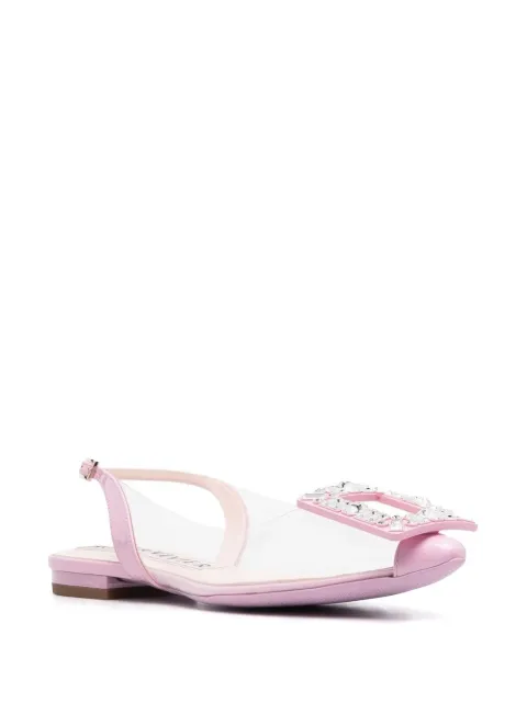 Roger Vivier flats con diseño transparente