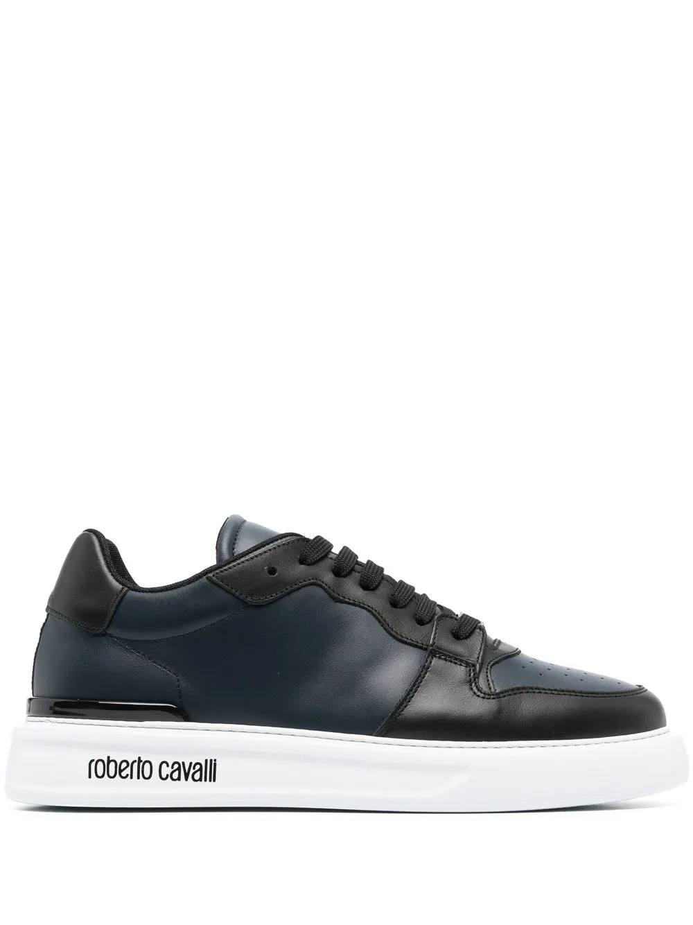 

Roberto Cavalli logo-sole detail sneakers - Black