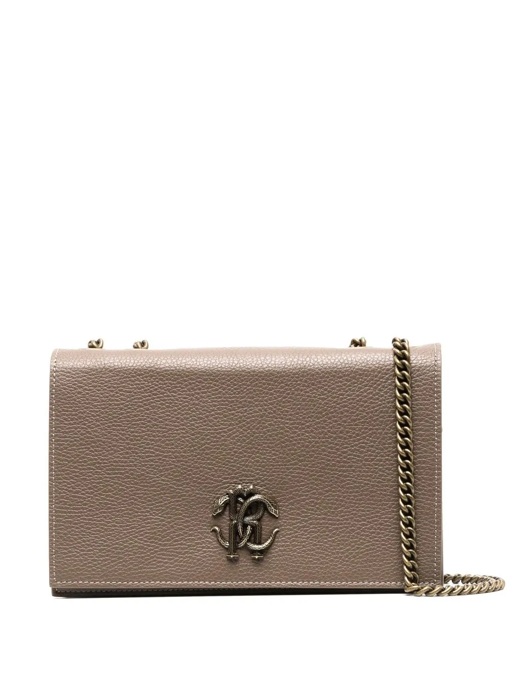 

Roberto Cavalli foldover chain-link shoulder bag - Neutrals