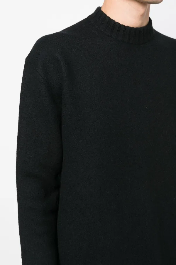 Jil Sander★クルーネック スウェットシャツ Jil Sander クルーネック スウェットシャツ | ブラック