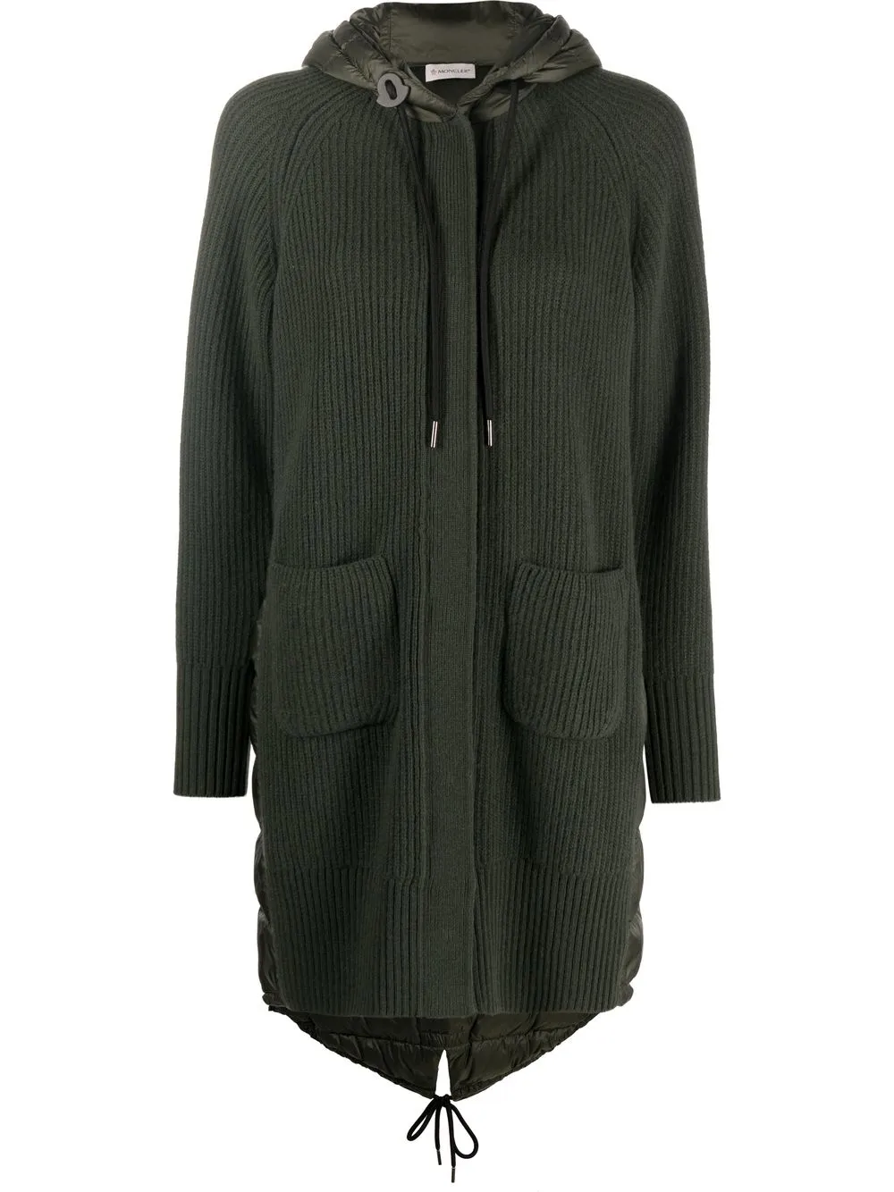 

Moncler cárdigan con parche del logo - Verde