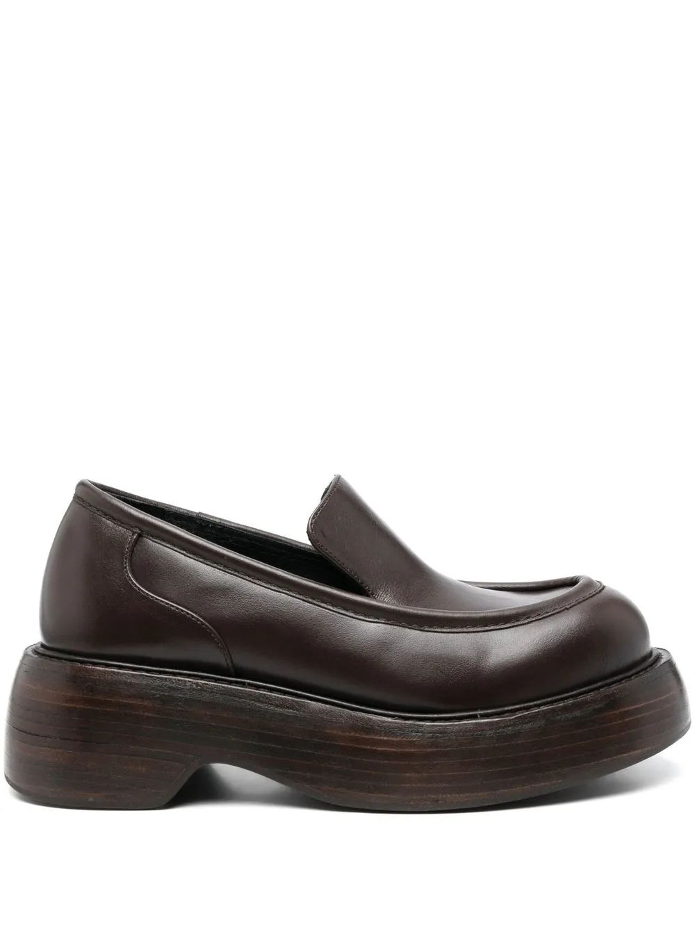 

Paloma Barceló chunky 60mm leather loafers - Brown