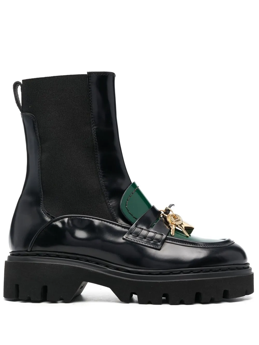 

Nº21 botines con detalle de candado - Negro