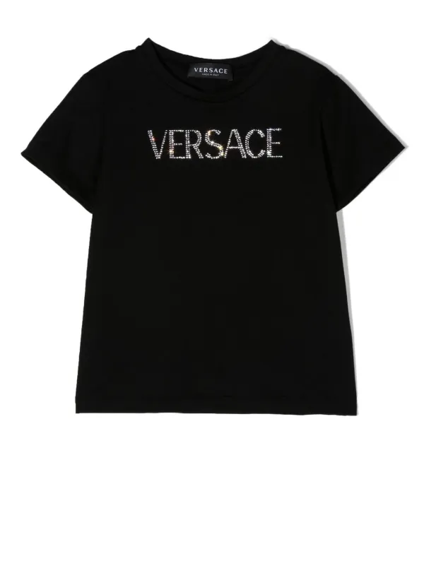 Versace Kids gem logo short sleeved T shirt Farfetch