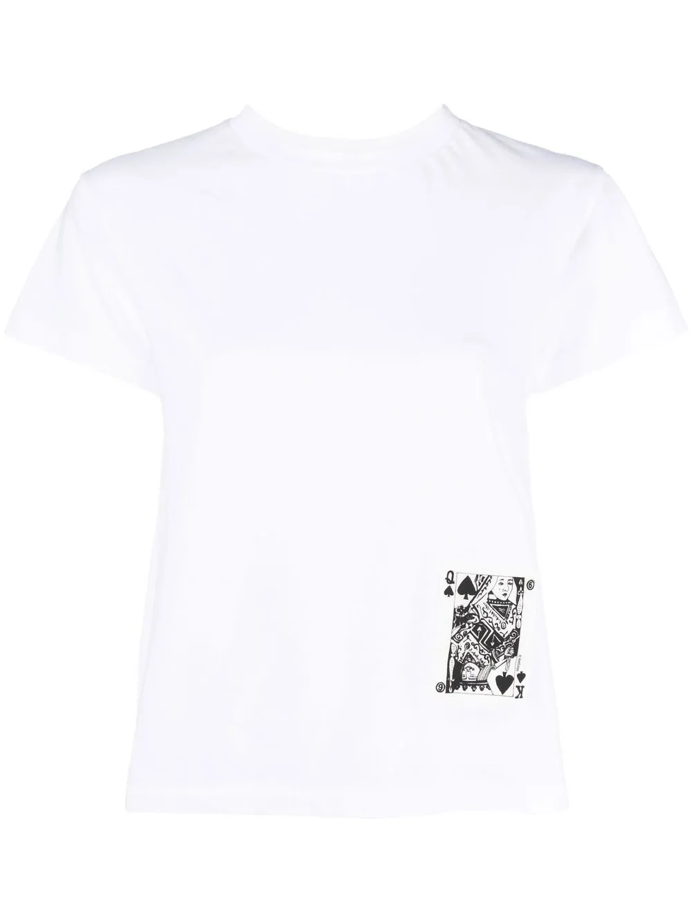 

MM6 Maison Margiela playing card-patch T-shirt - White