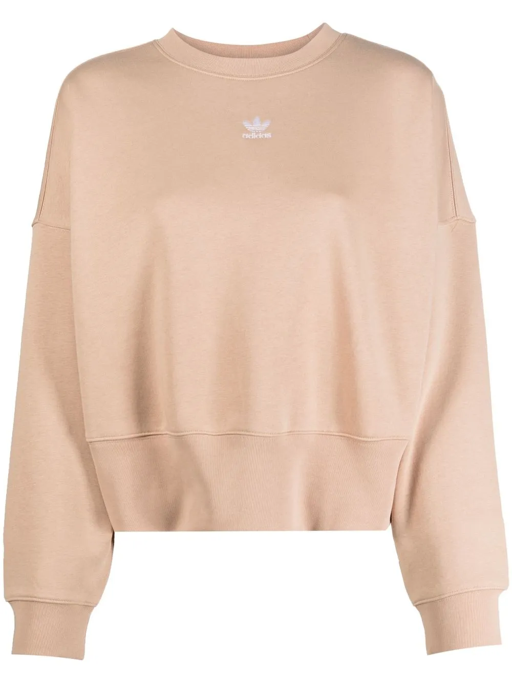 

adidas sudadera con cuello redondo y logo bordado - Neutro