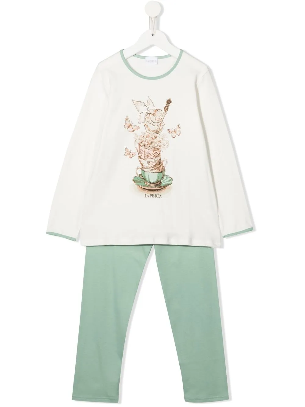 

La Perla Kids graphic-print pyjamas - White