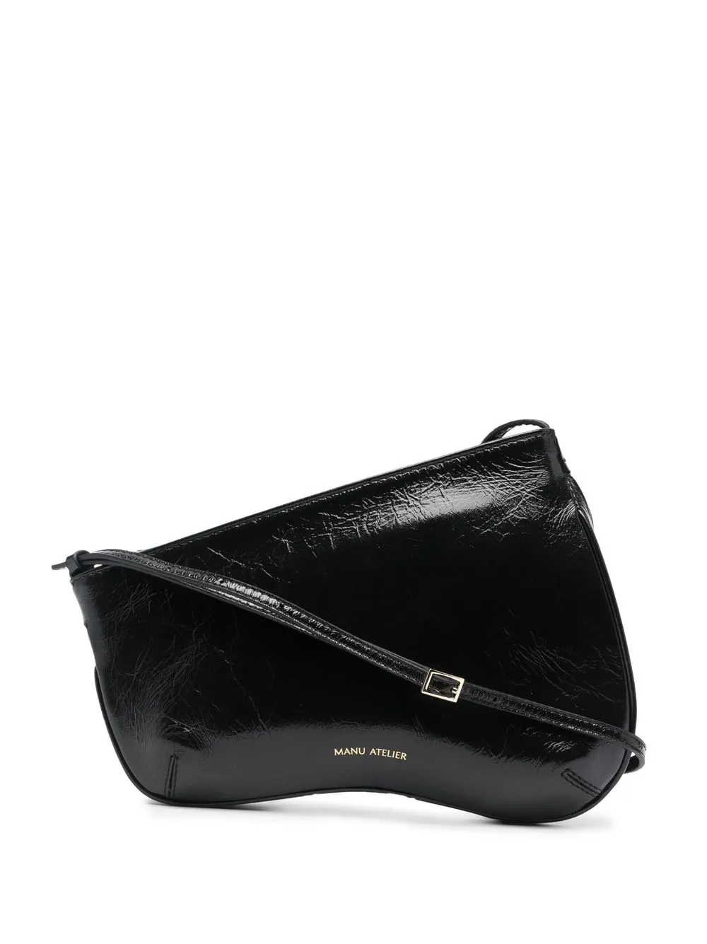 

Manu Atelier bolsa Curve de charol - Negro