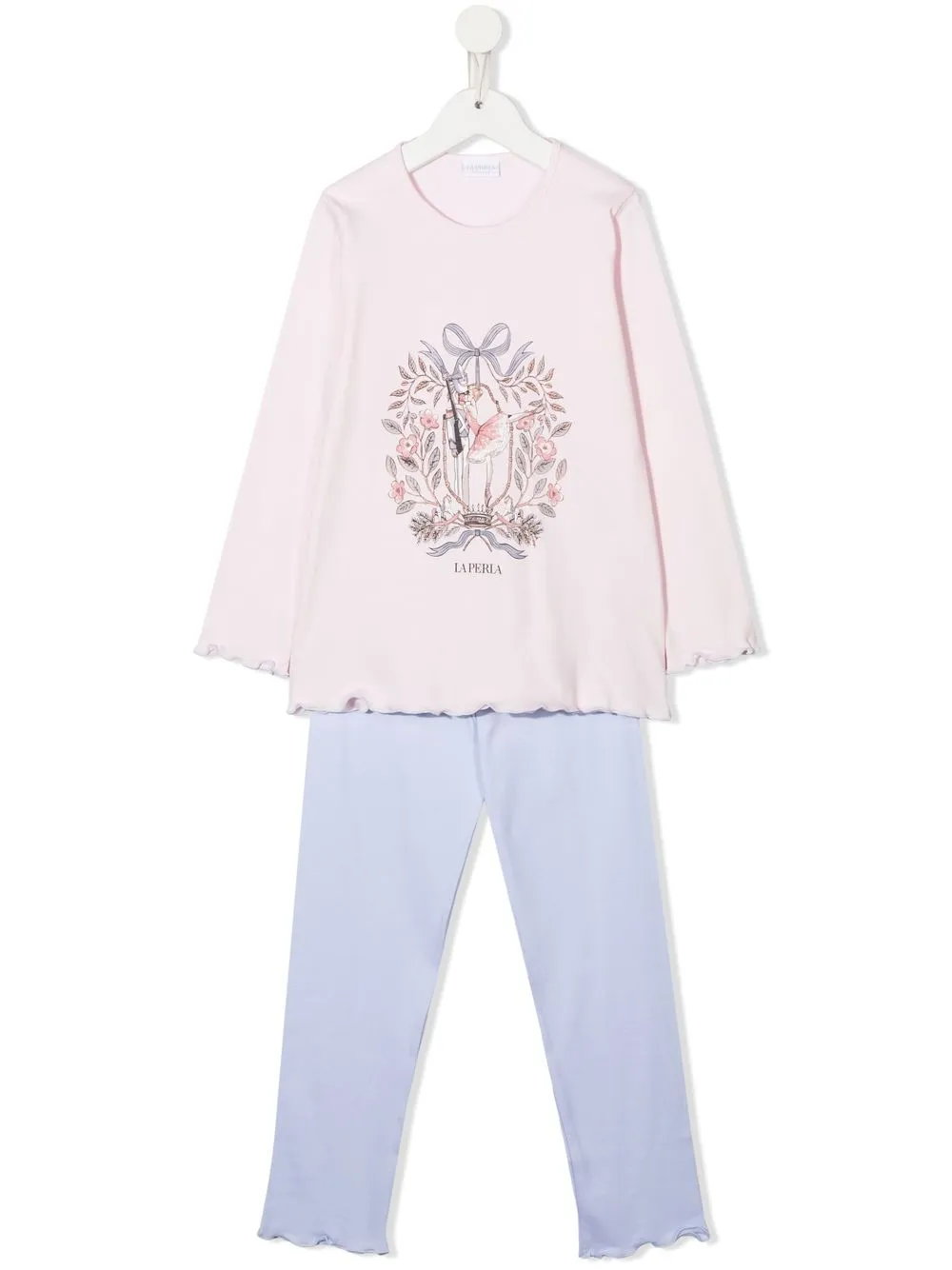

La Perla Kids graphic-print pyjamas - Pink