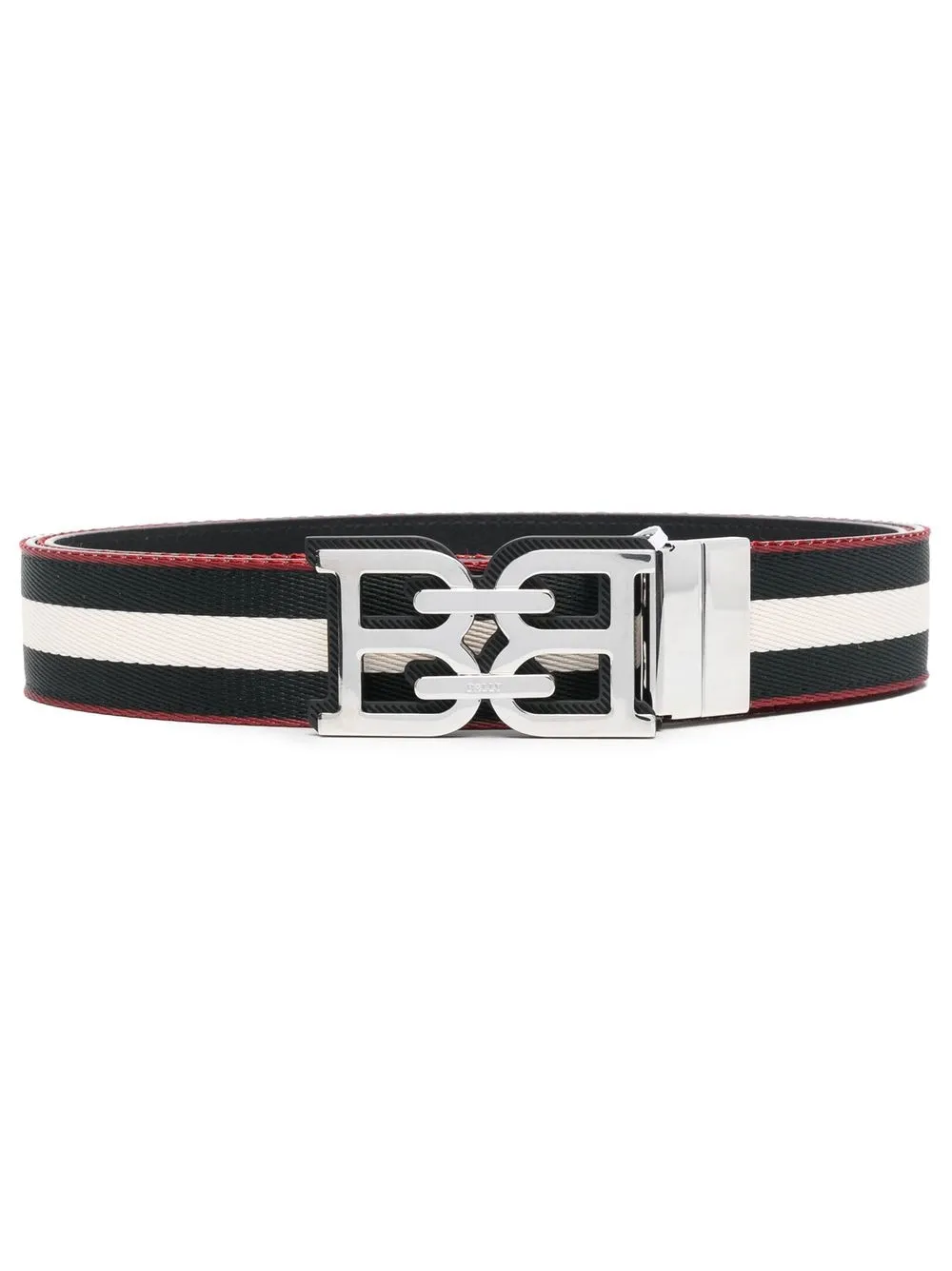 

Bally logo-buckle leather belt - Black