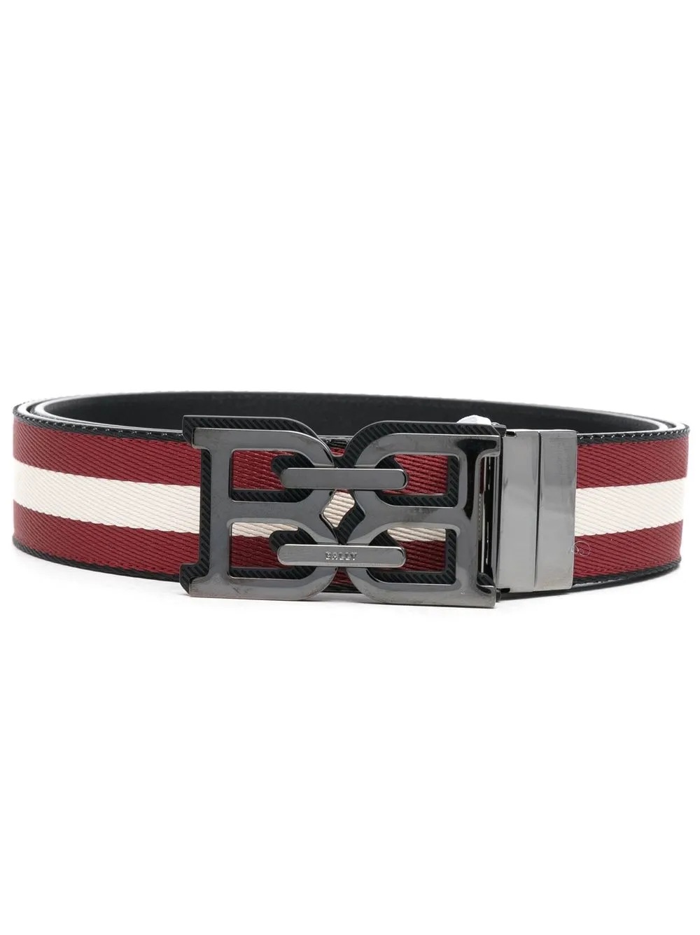 

Bally logo-buckle leather belt - Black