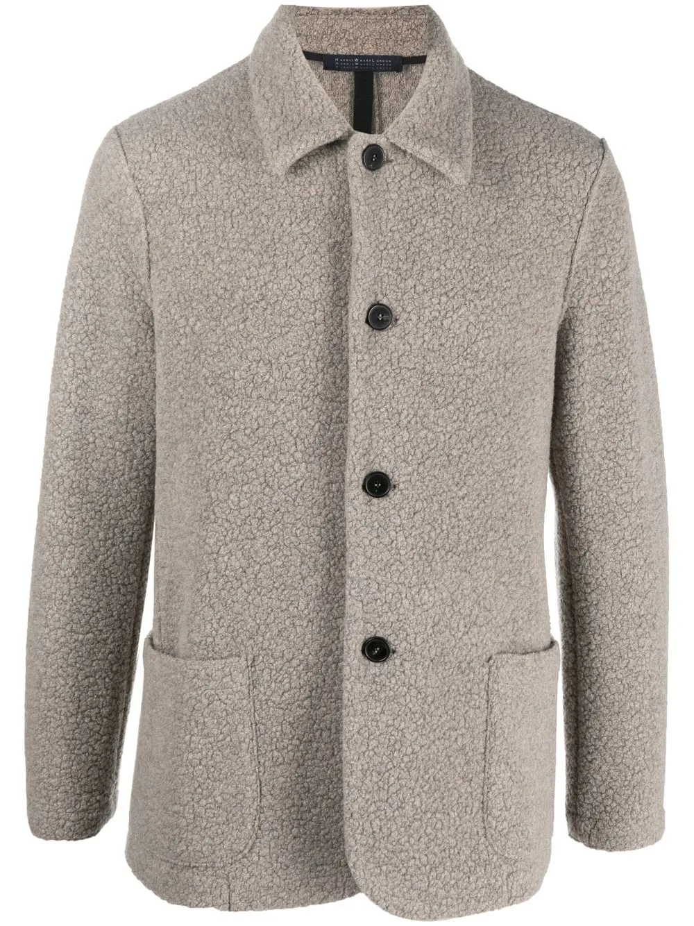 

Harris Wharf London sobrecamisa con botones - Gris