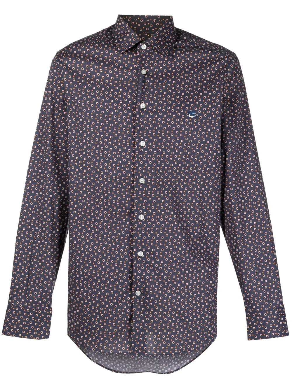 

ETRO camisa con estampado de puntos - Azul