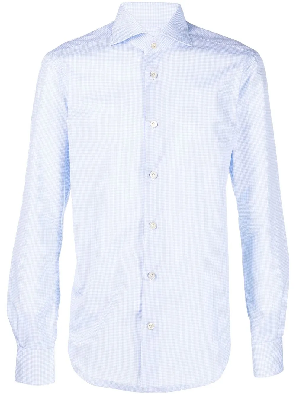 

Kiton camisa con cuadros estampados - Azul