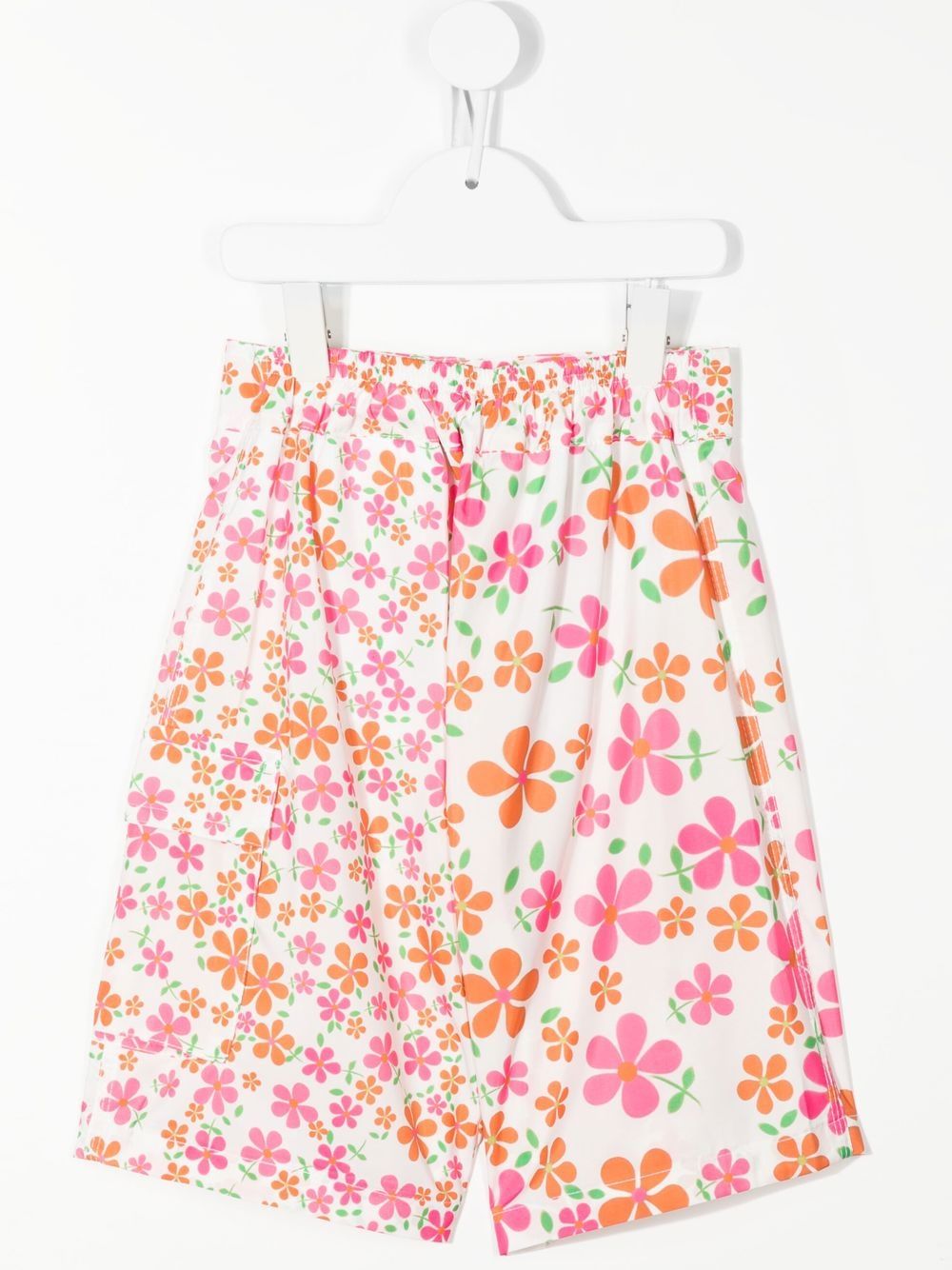 ERL KIDS Zwembroek met bloemenprint - Wit