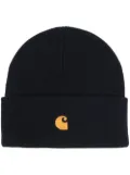 Carhartt WIP logo-patch beanie hat - Blue
