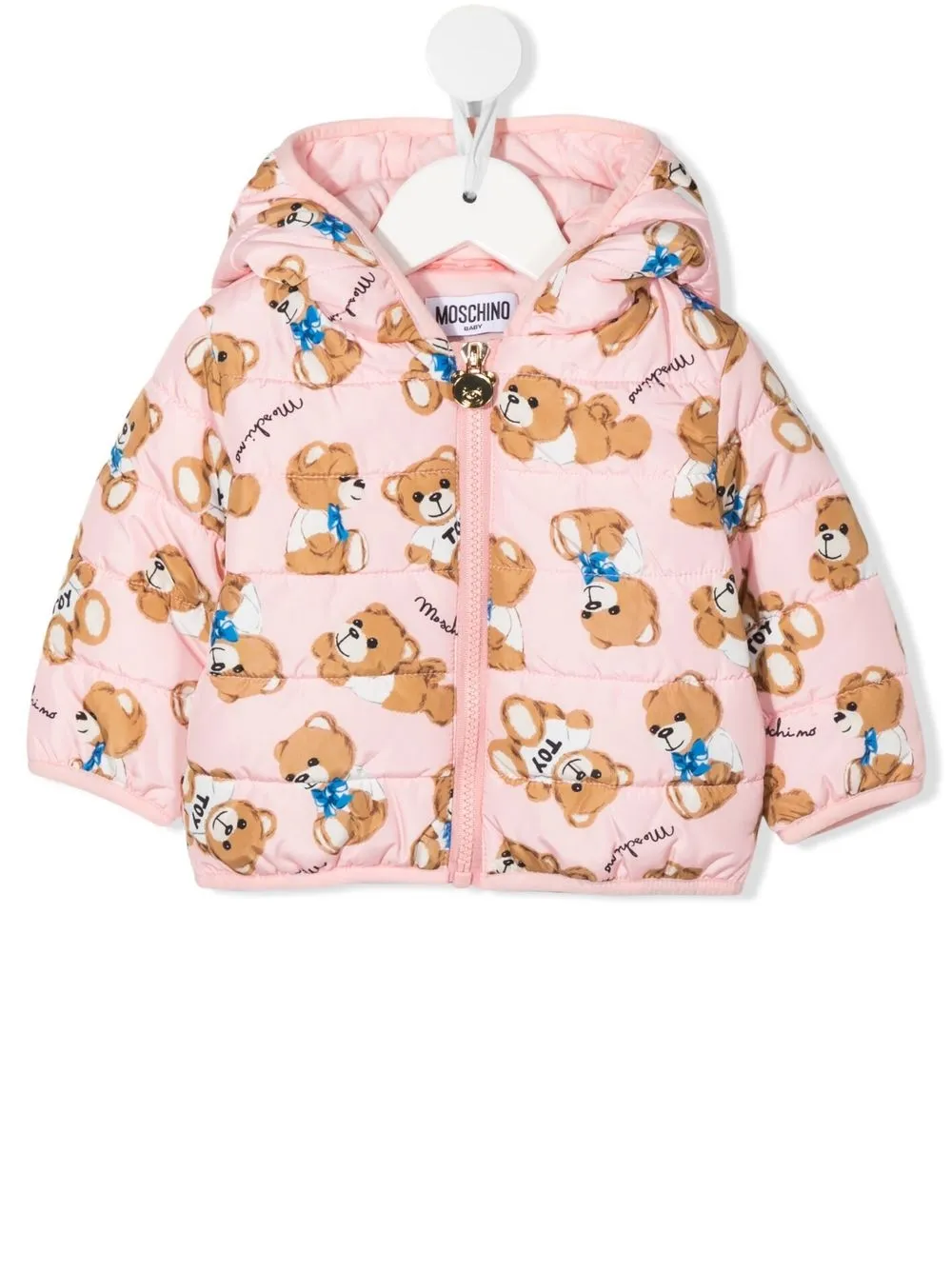 

Moschino Kids chamarra con motivo Teddy Bear - Rosado