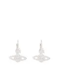 Vivienne Westwood Grace Orb crystal drop earrings - Silver