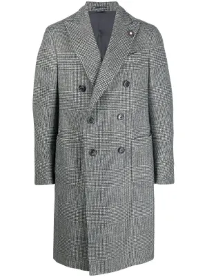 Lardini Single Breasted Coats for Men 