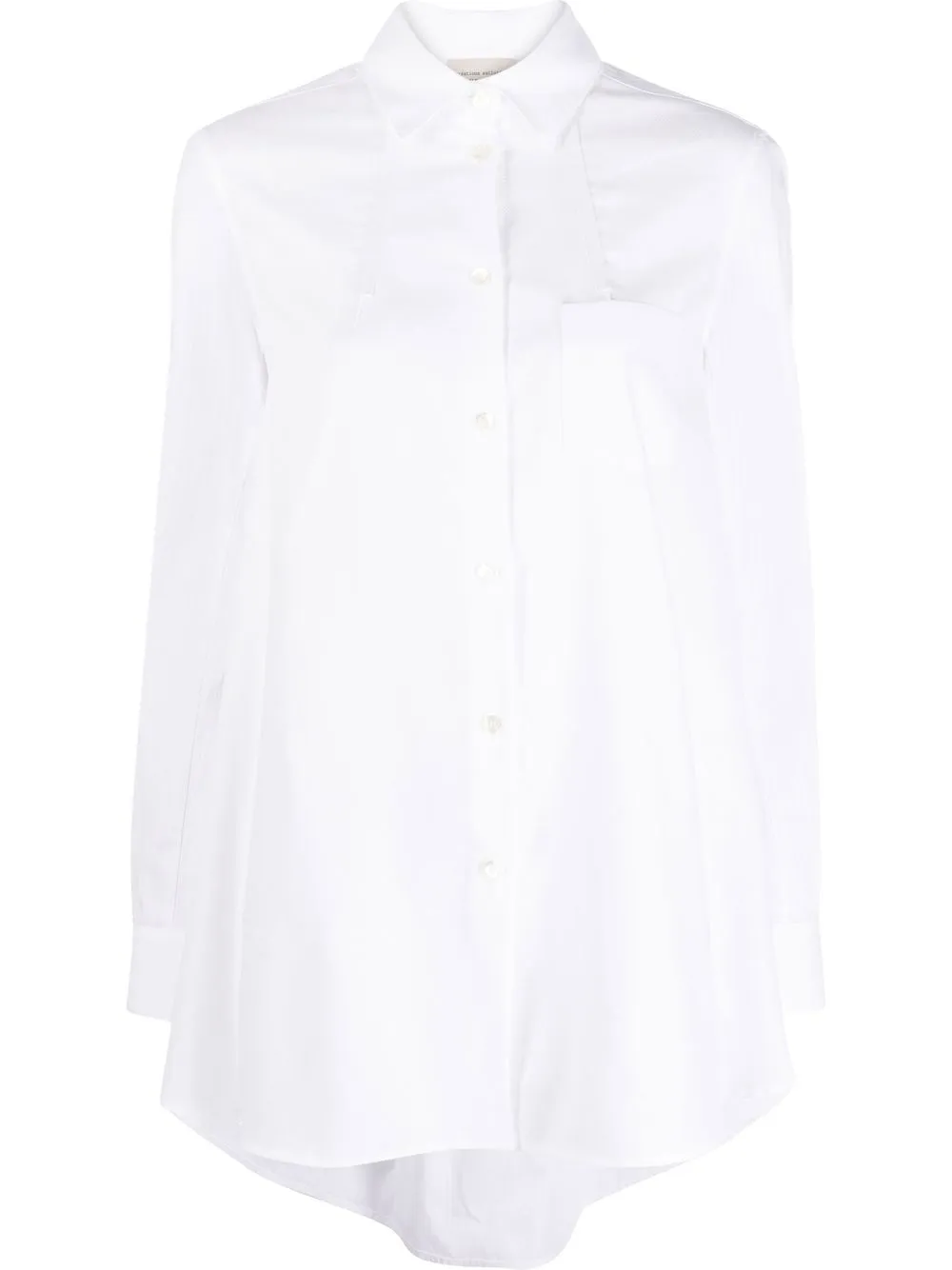 

Semicouture camisa con espalda drapeada - Blanco