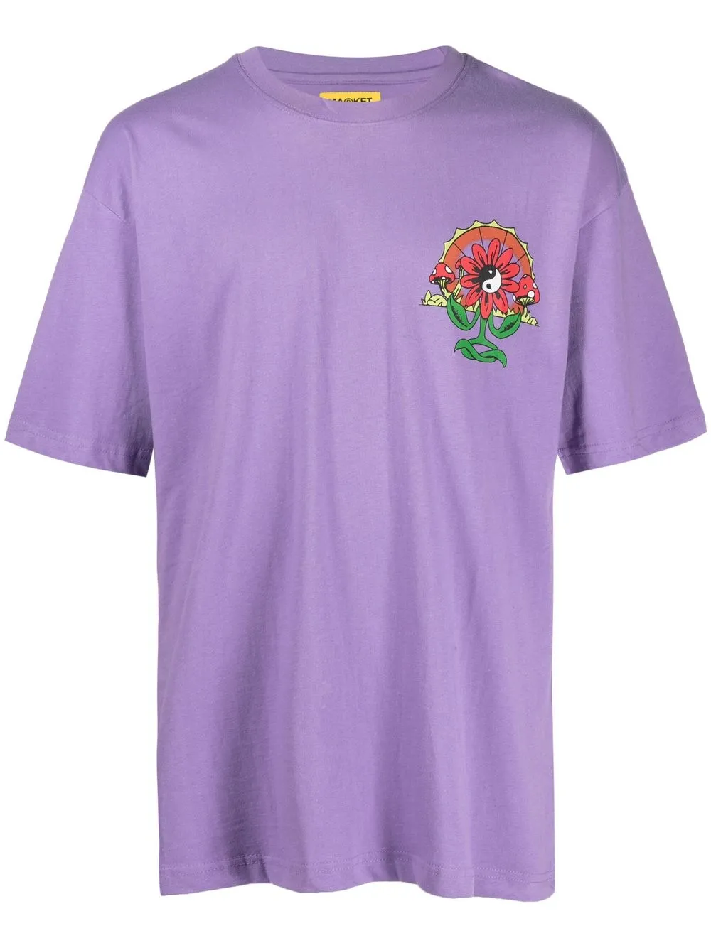 

MARKET graphic-print cotton T-shirt - Purple