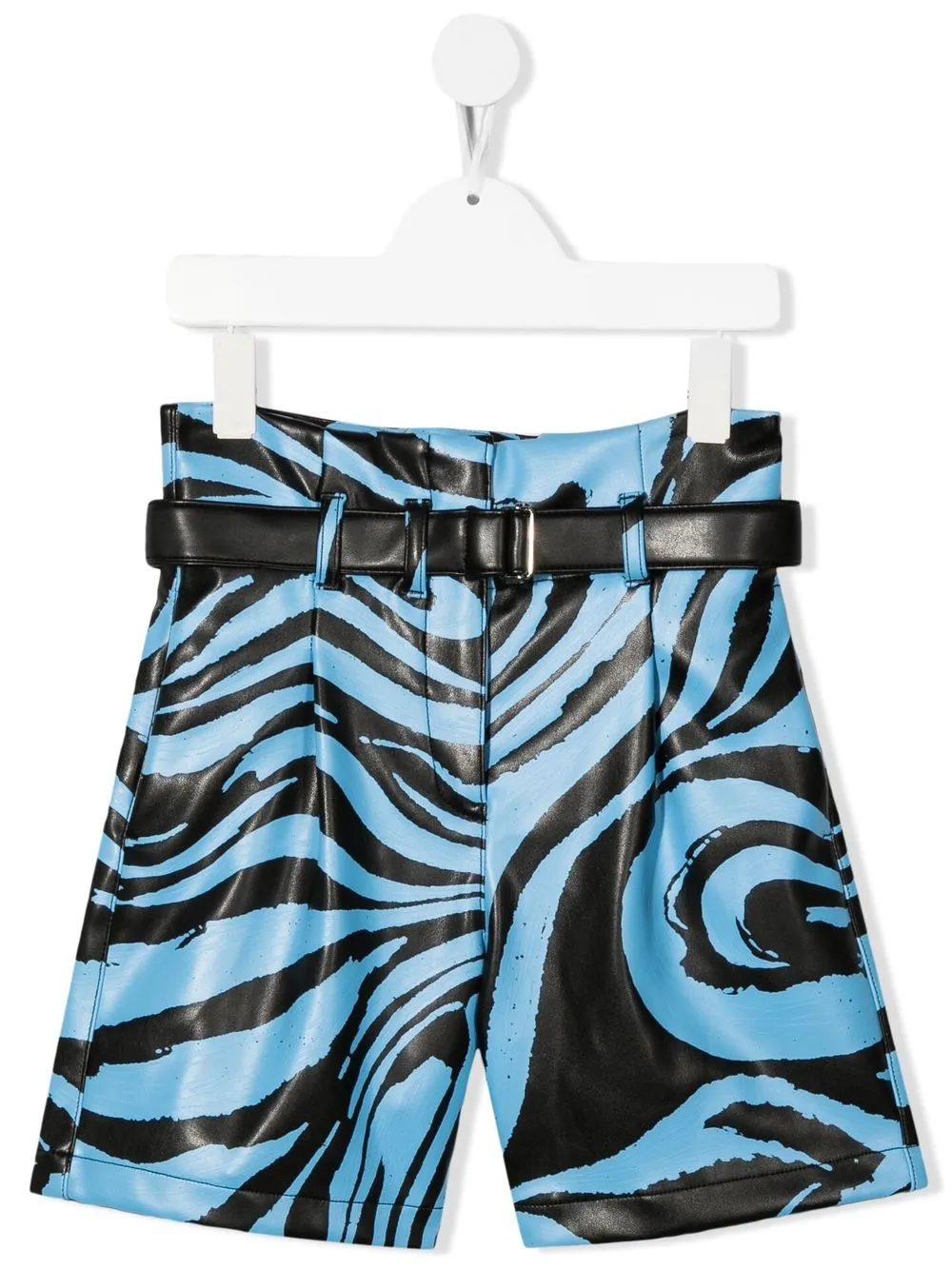

Philosophy Di Lorenzo Serafini Kids zebra-print belted shorts - Black
