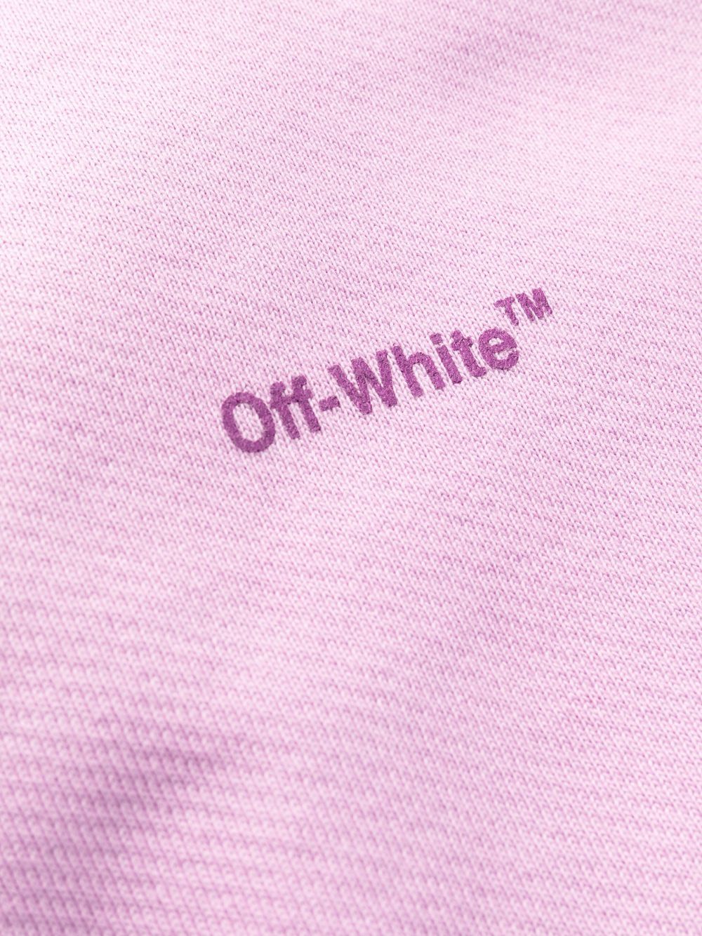 Off-White logo-print hooded dress Women