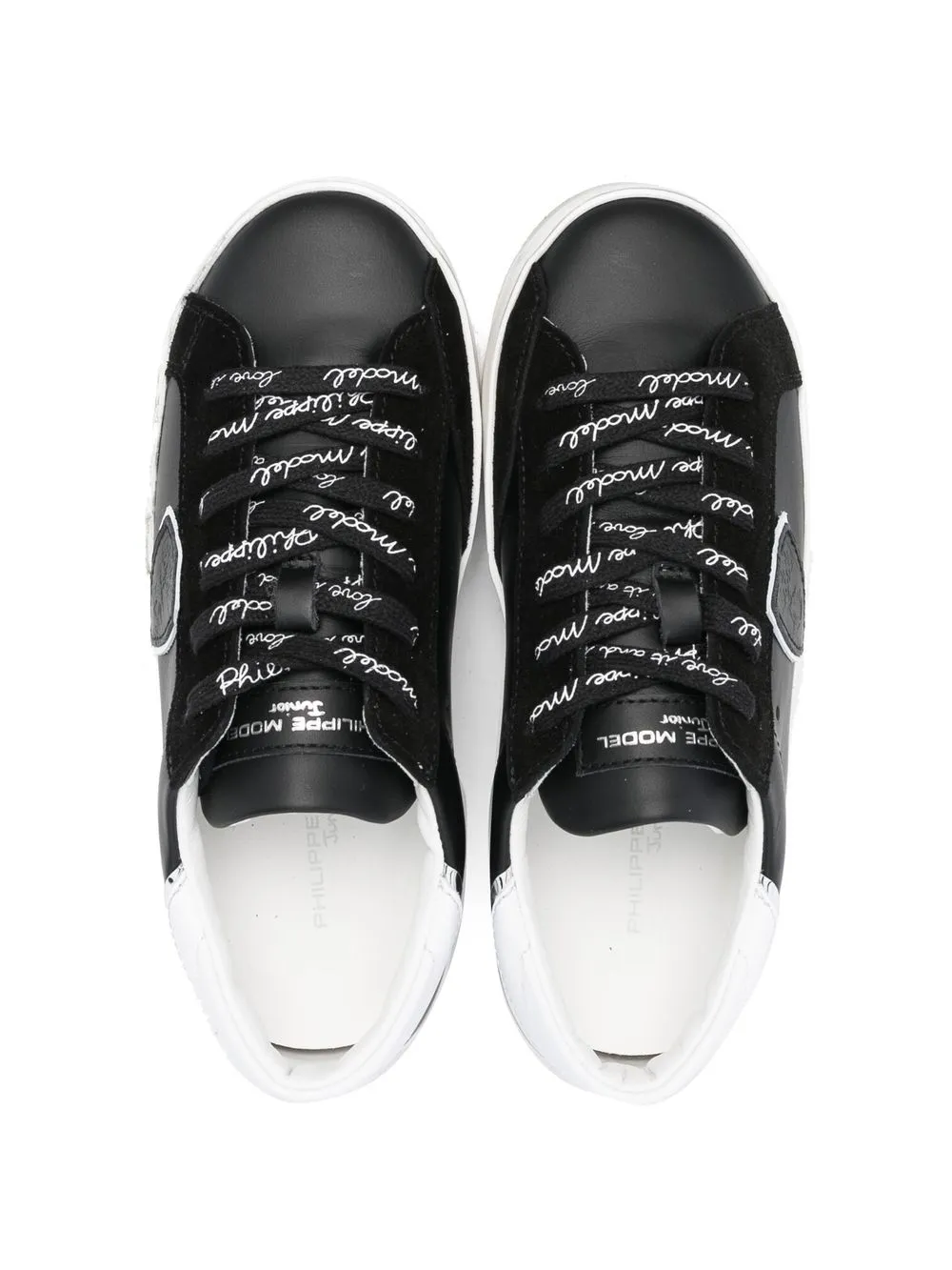  Philippe Model Kids Sneakers Mit Logo Print   Schwarz 