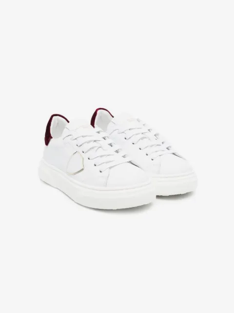 Philippe Model Kids contrasting heel counter sneakers