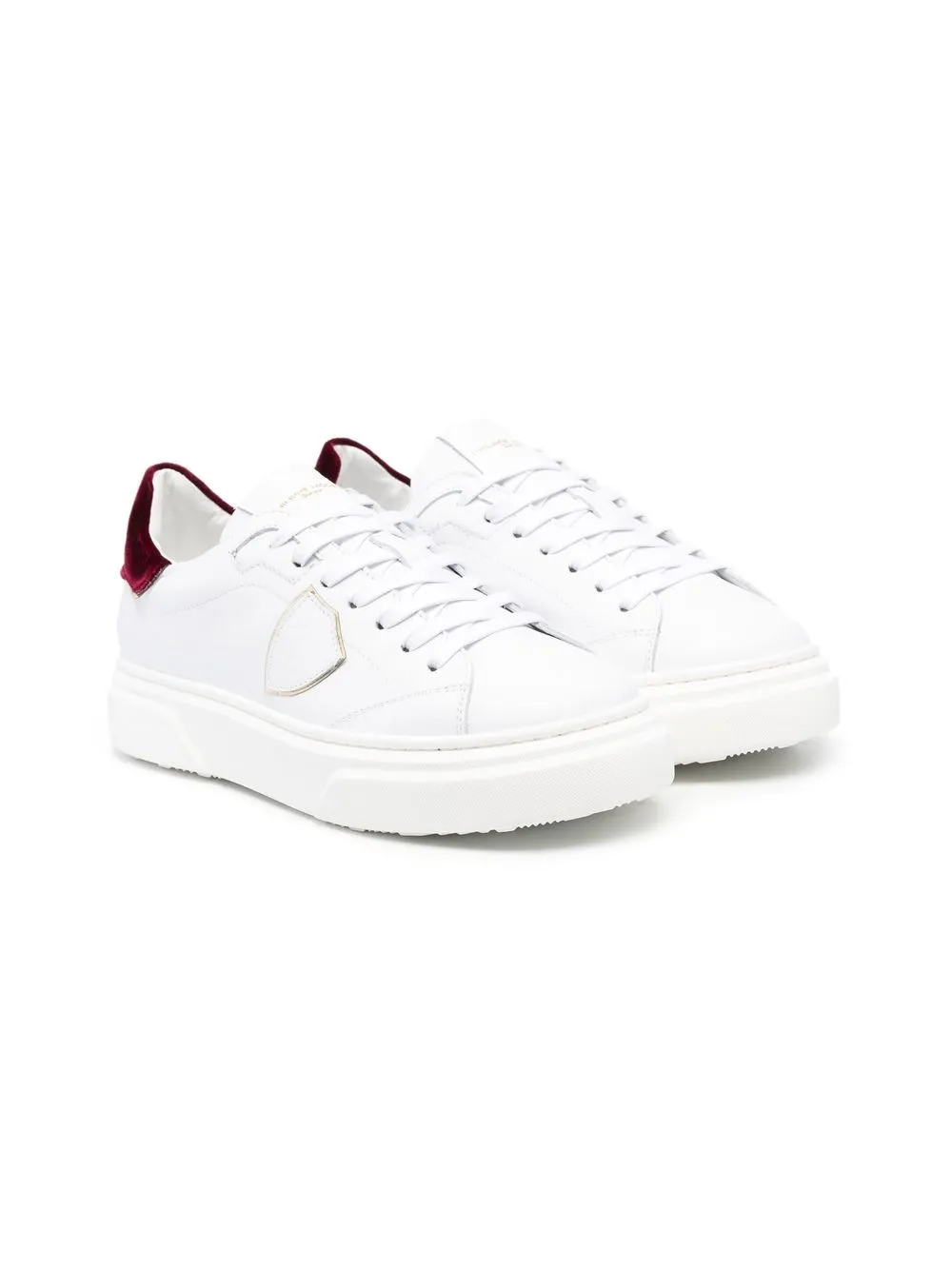 

Philippe Model Kids tenis con contraste - Blanco