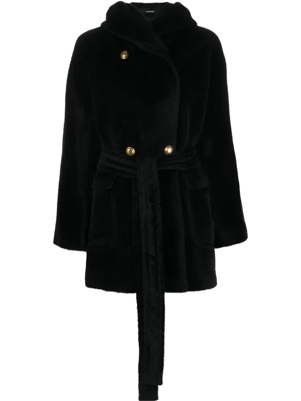 

Tagliatore abrigo con doble botonadura - Negro