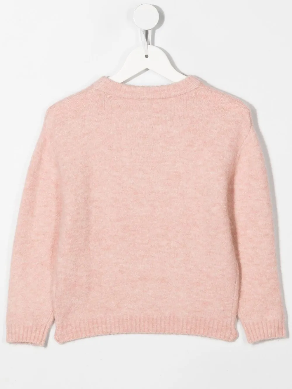 Bonpoint Trui met geborduurd logo - Roze