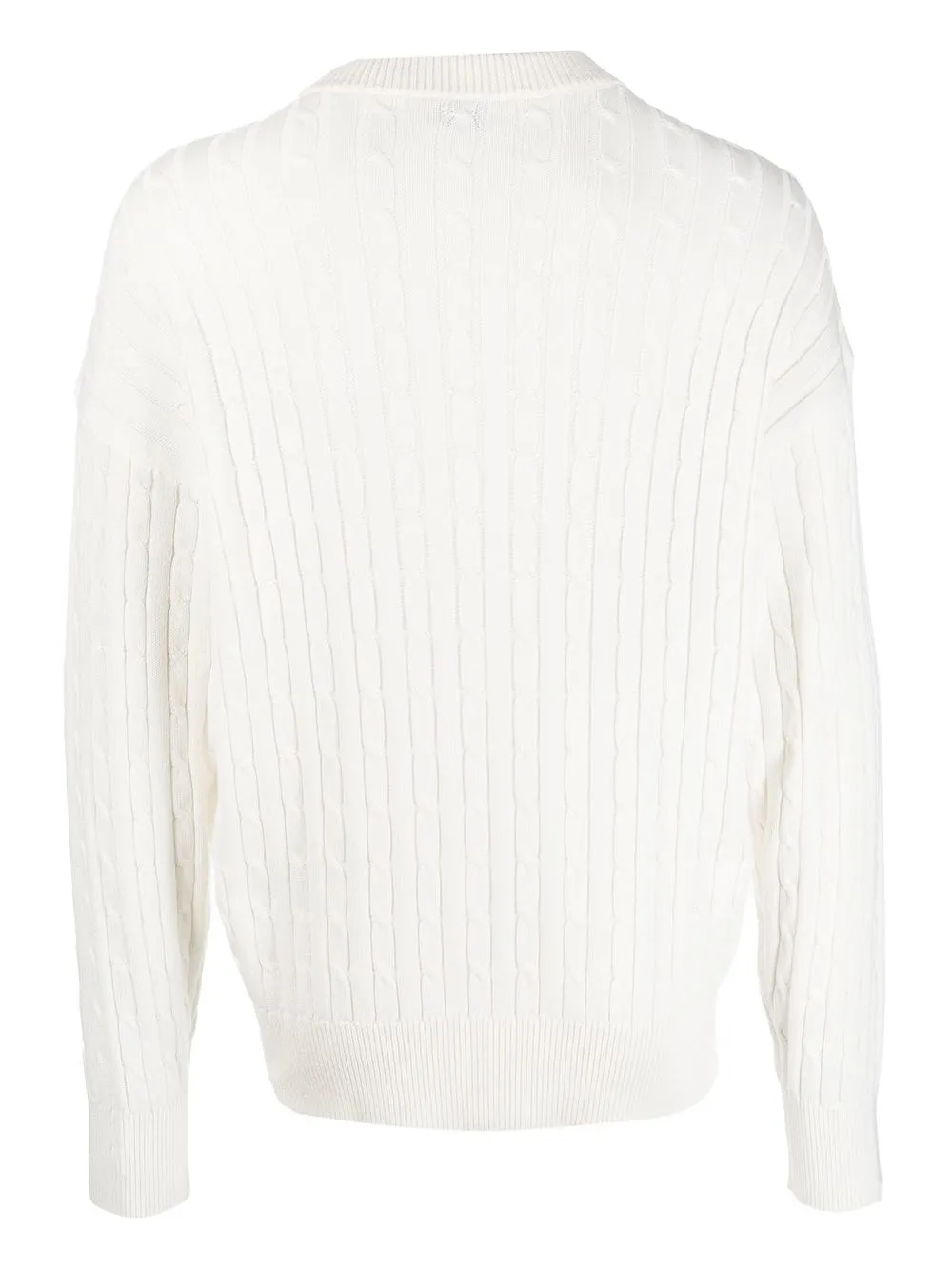 Shop Filippa K Organic Fine Cable Knit Jumper In White