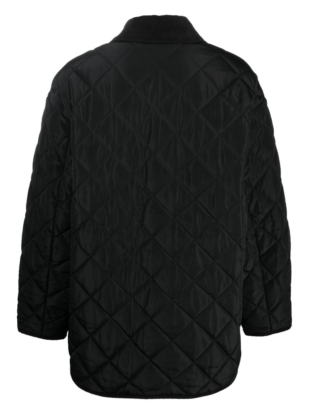 Shop Filippa K Long-sleeve Quilted Jacket In Black